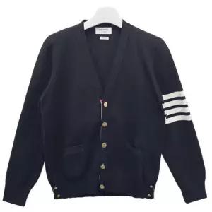 톰브라운 [명품] 24FW 밀라노 스티치 사선 완장 가디건 네이비 MKC171A 00219 415