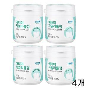 애터미 자일리톨 껌  애플민트향 100g 4개
