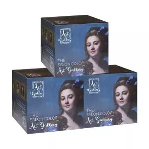 더 살롱 컬러 아트갤러리 헤어 홈쇼핑 염색약 초코브라운 3개