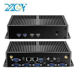 팬리스 산업용 IoT 미니 PC i7-5500U, 윈도우 리눅스 6x COM-RS232, 1x RS485, 조정 가능한 2x2.5G 이더넷