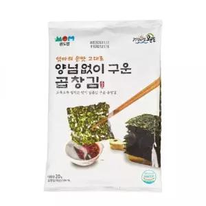 완도맘 양념없이 구운 곱창김 식탁김 20g, 10개