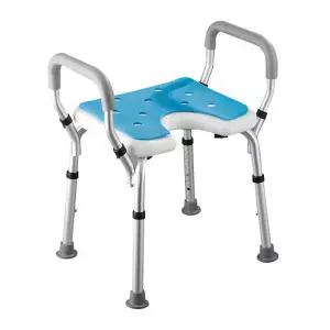 [인파로]미국 FDA 등록된 U자형 노인 환자용 목욕의자 장애인 욕실 체어 높이조절 의자 GAM-005U