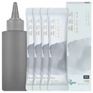 서리태 물염색 10g 4회분 순한 비건 염색약 새치 흰머리 커버