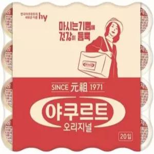에치와이 한국야쿠르트 오리지널 65ml, 100입