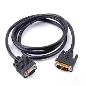 구형 모니터 TV DVI-I to RGB VGA 변환케이블 연결선 모니터잭 입력 출력 화면 데스크탑 아날로그 컴퓨터