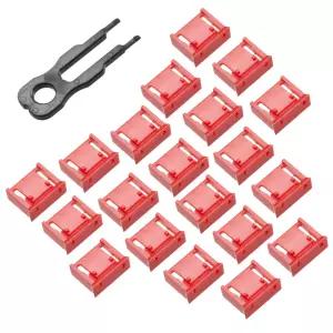 Fort Lee USB 포트락 잠금장치 키1pc 잠금알20pc 레드