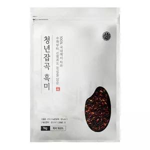 100% 국내산 청년잡곡 흑미 1kg