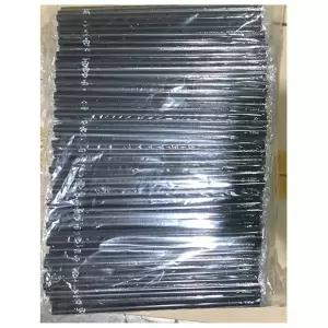 검정빨대(개별포장 21Cm 500입)/플라스틱/빨대/롱빨대/롱스트로우/색빨대/자바라/일자/머그컵/큰빨대/벌크