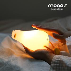 [무아스] 철푸덕 LED 충전식 실리콘 무드등