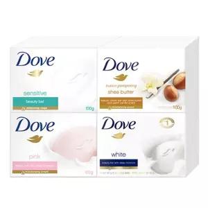 도브 뷰티 바 클렌징 세안 비누 100g x 4개입/샤워/향비누/핸드솝/손비누/향기/발비누