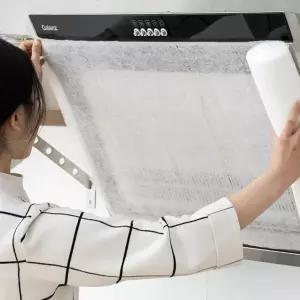 주방 후드망 필터 46X100cm 불에 강한 난연소재 부직포 부착 자석포함