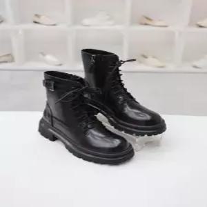 [코디엘루]소가죽 통굽 데일리 워커 부츠 5.5cm CDMD501063-1