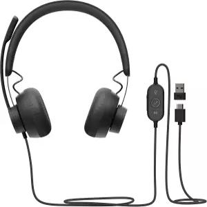 로지텍 Zone Wired 유선 헤드셋 노이즈캔슬링 마이크 Microsoft Teams 인증 USB-C 회의 헤드폰