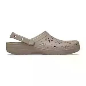 crocs 클래식 플로럴 컷 아웃 클로그 - 토프 210927-214
