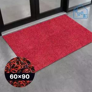빛담은홈 듀얼 투톤코일 현관매트 60x90 블랙레드/학교 회사 로비 사무실 마트 현관 출입구 발매트