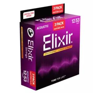 엘릭서 Elixir 나노웹 포스포 브론즈 3팩 012-053 16569