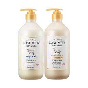 샤워메이트 산양유 오리지널 바디워시 800ml, 1개+산양유 마누카 바디워시 800ml, 1개