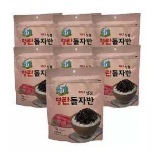 지도표 성경김 명란 돌자반 70g x 7개 맛있는 김 들기름향 명란맛 간편한 밥도둑 밥반찬