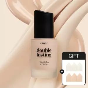 에뛰드하우스 [GIFT] 더블 래스팅 파운데이션 30g + 메이크업 전용 스폰지 6p 24시간 톤 커버 모공커버