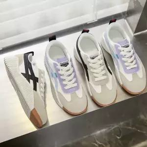[구두모모]붸붸 라인 칼라 키높이 여성 스니커즈 3cm