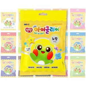 아모스 탱탱 아이클레이 낱색 50g 아모스 클레이 12칼라