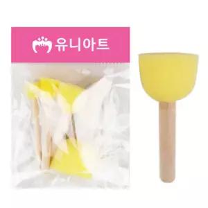 (3번) 유니아트 도장찍기 스펀지 4종세트/학교/도장/찍기/학원/스탬프/놀이/문화/센터/오감/방과후/미술