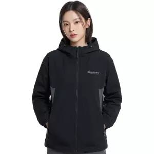 디스커버리 공용 컬러블럭 우븐 트레이닝 자켓 DXTR25044-BKS