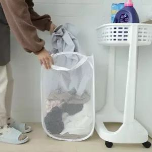 서치22 빨래통 메쉬 신혼 원룸 장난감보관 접이식 세탁바구니 서치생활 일상