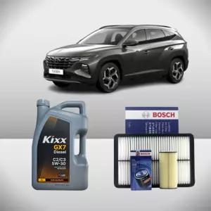 더올뉴 투싼 NX4 2.0 디젤 킥스 GX7(구D1)C2C3 5w30 6L 엔진오일 세트
