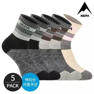 여성 펄트 서페스 쿠션 장목양말 5P_MX