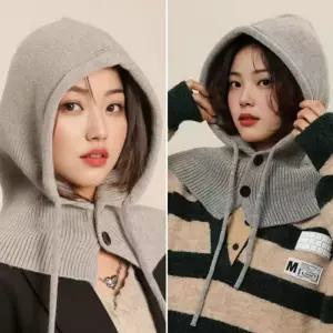 수앤서11 골프넥워머 단추 니트 바라크라바 바라클라바 후드 넥워머 발라클라바 단추넥워머 생활