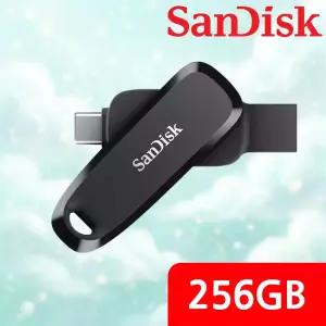 샌디스크 정품 USB메모리 256GB 폰 드라이브 C타입 회전캡 USB 3.2 OTG 안드로이드 SDDDC6-256G-G46