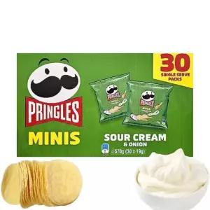 프링글스 미니스 사워크림 어니언 570g 19g x 30개입) 대용량 소포장 감자칩