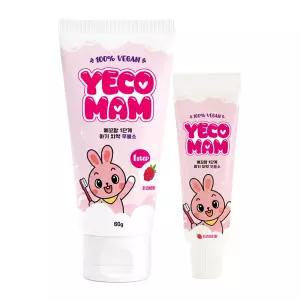 예꼬맘 1단계 아기 치약 무불소 60g + 미니치약 15g