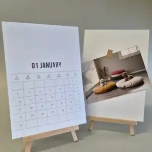 DIY A5 우드 이젤 달력 키트 만년 탁상 달력 만들기 드로잉 캘리그라피