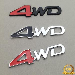 3D 메탈 자동차 스티커 4WD 로고 엠블럼 트렁크 배지 데칼 (미쓰비시 ASX 랜서 10 아웃랜더 파제로 스포츠