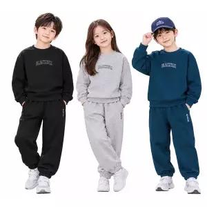 [블랙야크키즈](강남점)26FW 따뜻하고 편안하게 착용할 수 있는 기모 맨투맨 상하세트[기모 맨투맨 상하...