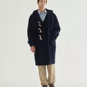 커버낫 울 후드 더플코트 Dark Navy 5480463