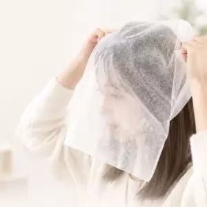 일회용 페이스커버 100매입 / 부직포 얼굴가리개 옷가게 화장품 오염방지 의류 매장