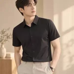 반팔 와이셔츠 구김없는 여름 세미캐주얼 로아 남성