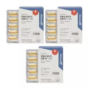 네추럴라이즈 장용성 알티지 오메가3 캐나다산 비타민D EPA DHA 60캡슐 3개