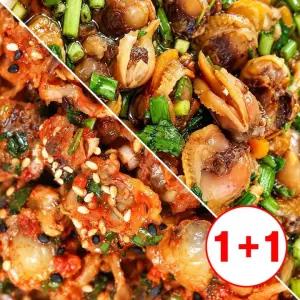 [원플러스원] 밥도둑 국내산 제철 남도 고추장양념 꼬막장 150g(2팩)+추가150g(2팩)