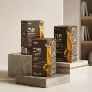 맥주효모 비오틴 플러스 10000+ 3박스 (6개월분, 독일산 맥주효모·검정콩분말·판토텐산·비타민B)