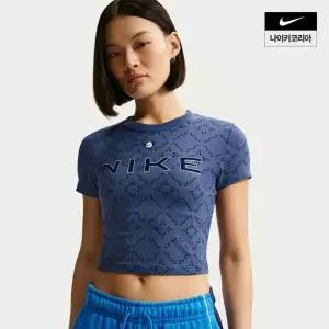 나이키 여성 스포츠웨어 칠 니트 슬림 크롭 티셔츠 II3659-461 1000809947288