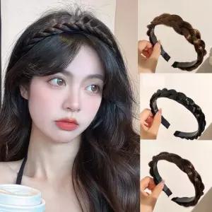꽈배기 벼 땋은 띠 머리띠 꼬임 가발 머리 헤어밴드 여성머리띠 벼머리띠 꼬임머리띠