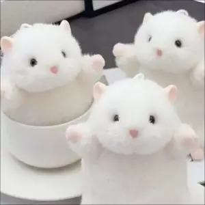 라볼페 하얀색 햄스터 인형 키링 말랑이 햄찌 스트레스볼 굿즈 가방꾸미기