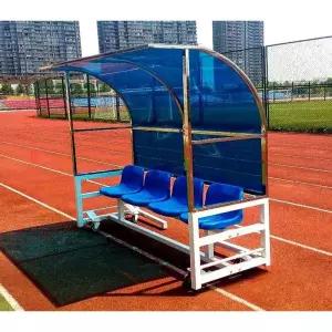 4인용 선수 벤치 공공시설 좌석 휴식공간 공공장소 운동장 경기장 대기석 축구장