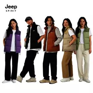지프스피릿 JEEP SPIRIT 남녀공용 패딩조끼 아웃도어 패딩조끼 겨울 코듀로이 조끼 패딩 JP986