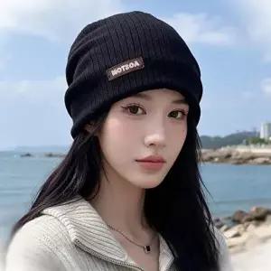 여성 겨울 비니 니트 모자 방한모 와치캡 외출용 등산 캠핑 낚시 방한용품-WFRLD4R
