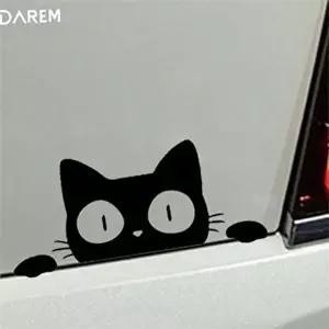 고품질 차량용 고양이 스티커 자동차 데칼 스티커 귀여운 장식 주유구 후면 차량용고양이스티커 WFRLNUB